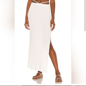 Devon Windsor Long White Skirt